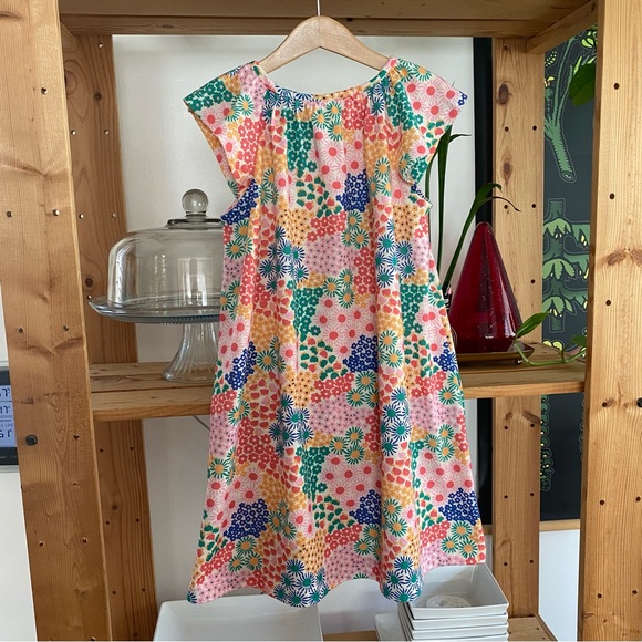 Hanna Andersson Colorful Floral Print Flannel Pajama Dress Nightgown 6 - Picture 3 of 12